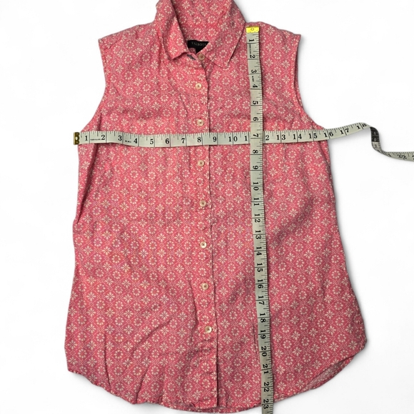 Talbots Linen Sleeveless Blouse - Picture 3 of 5